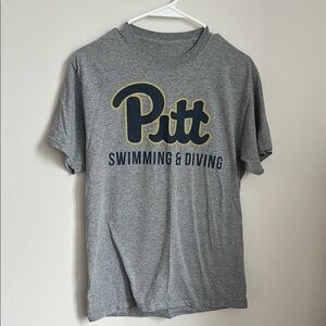 Pitt Swimming & Diving Gray Short Sleeve Tee